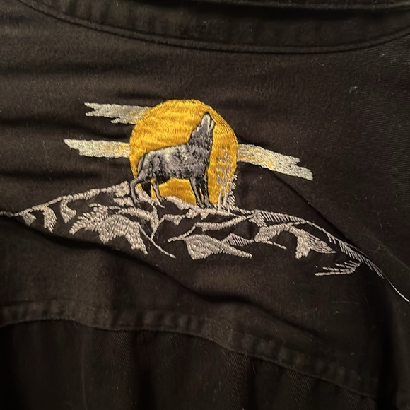 Midwest Garment Co mens size L 16 1/2 black shirt - Picture 5 of 5